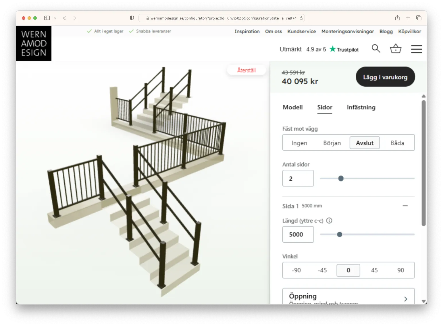 Image of Wernamo Design's configurator